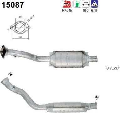 AS 15087 - Catalyseur droxauto.com