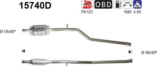 AS 15740D - Catalyseur droxauto.com