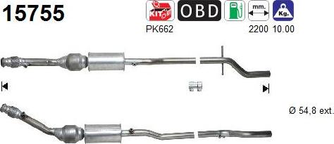 AS 15755 - Catalyseur droxauto.com