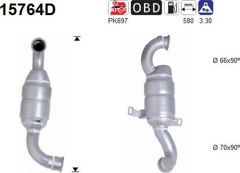 AS 15764D - Catalyseur droxauto.com