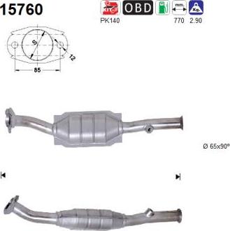AS 15760 - Catalyseur droxauto.com