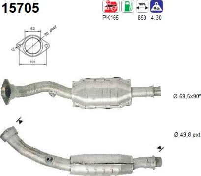 AS 15705 - Catalyseur droxauto.com