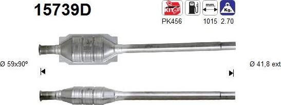AS 15739D - Catalyseur droxauto.com