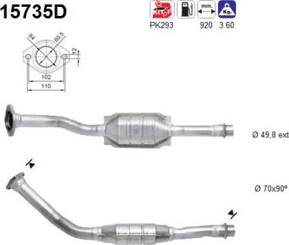 AS 15735D - Catalyseur droxauto.com