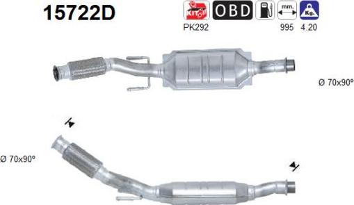 AS 15722D - Catalyseur droxauto.com