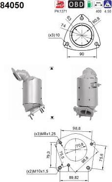 AS 84050 - Catalyseur droxauto.com