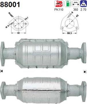 AS 88001 - Catalyseur droxauto.com