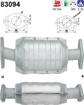 AS 83094 - Catalyseur droxauto.com