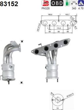 AS 83152 - Catalyseur droxauto.com