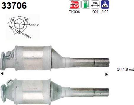 AS 33706 - Catalyseur droxauto.com