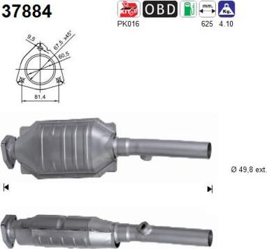 AS 37884 - Catalyseur droxauto.com