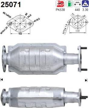 AS 25071 - Catalyseur droxauto.com