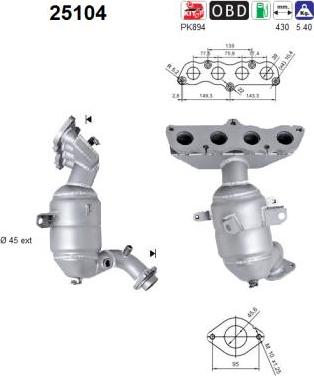 AS 25104 - Catalyseur droxauto.com