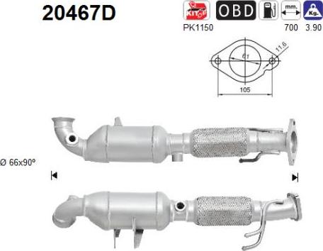 AS 20467D - Catalyseur droxauto.com