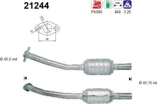 AS 21244 - Catalyseur droxauto.com
