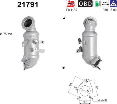 AS 21791 - Catalyseur droxauto.com