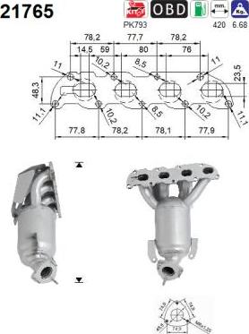 AS 21765 - Catalyseur droxauto.com