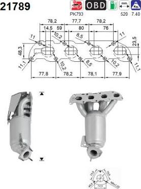 AS 21789 - Catalyseur droxauto.com