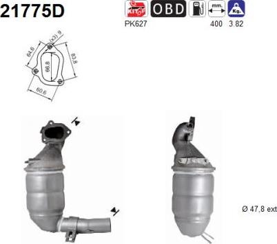 AS 21775D - Catalyseur droxauto.com