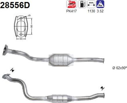AS 28556D - Catalyseur droxauto.com