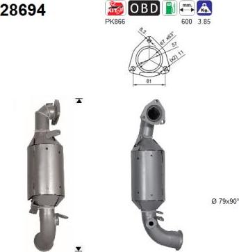 AS 28694 - Catalyseur droxauto.com