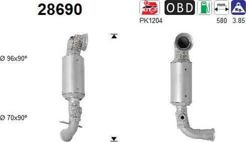 AS 28690 - Catalyseur droxauto.com