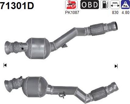 AS 71301D - Catalyseur droxauto.com
