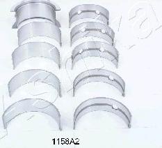 Ashika 86-1158A2 - Kit de coussinet de vilebrequin droxauto.com
