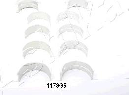Ashika 86-1173G5 - Kit de coussinet de vilebrequin droxauto.com