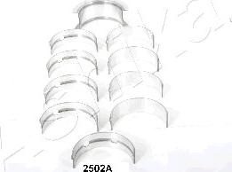 Ashika 86-2502A2 - Kit de coussinet de vilebrequin droxauto.com