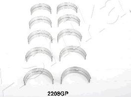 Ashika 86-2208GP - Kit de coussinet de vilebrequin droxauto.com