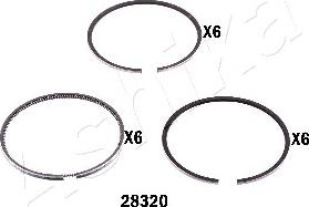 Ashika 34-28320 - Segment de piston droxauto.com