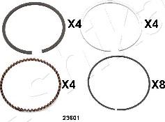 Ashika 34-23601 - Segment de piston droxauto.com
