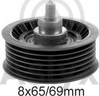 Aslyx AS-521051 - Poulie renvoi / transmission, courroie trapézoïdale à nervures droxauto.com