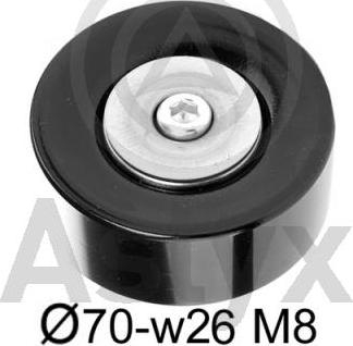 Aslyx AS-521247 - Poulie renvoi / transmission, courroie trapézoïdale à nervures droxauto.com