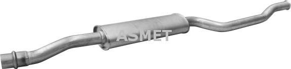 Asmet 09.053 - Silencieux central droxauto.com