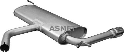 Asmet 06.026 - Silencieux arrière droxauto.com