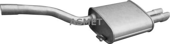 Asmet 03.135 - Silencieux arrière droxauto.com