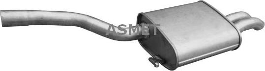 Asmet 03.136 - Silencieux arrière droxauto.com
