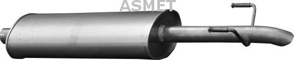 Asmet 02.043 - Silencieux arrière droxauto.com