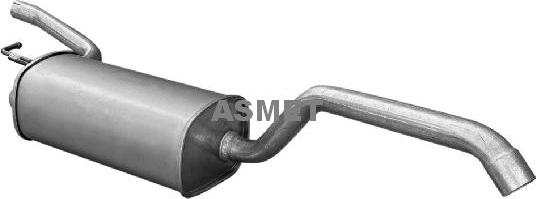 Asmet 07.268 - Silencieux arrière droxauto.com