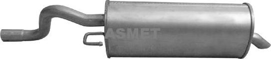 Asmet 15.028 - Silencieux arrière droxauto.com
