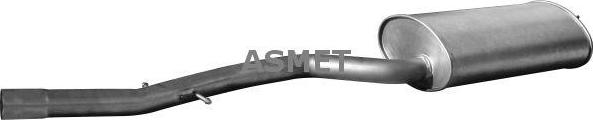 Asmet 12.038 - Silencieux arrière droxauto.com