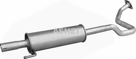 Asmet 20.024 - Silencieux central droxauto.com