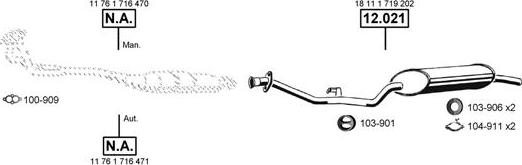 Asmet BM120565 - Échappement droxauto.com