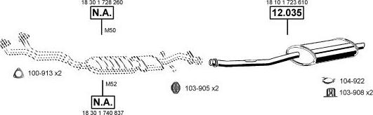 Asmet BM120820 - Échappement droxauto.com