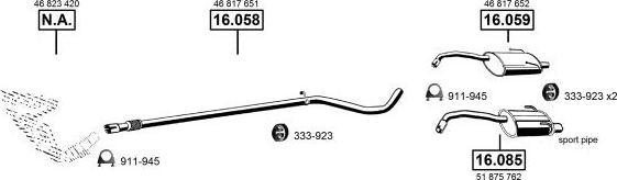 Asmet FI161700 - Échappement droxauto.com