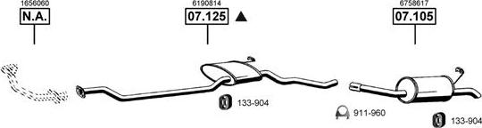 Asmet FO074920 - Échappement droxauto.com