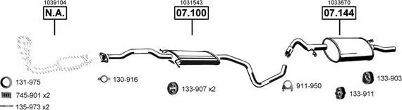 Asmet FO070375 - Échappement droxauto.com