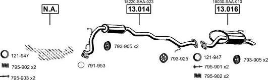 Asmet HO133000 - Échappement droxauto.com